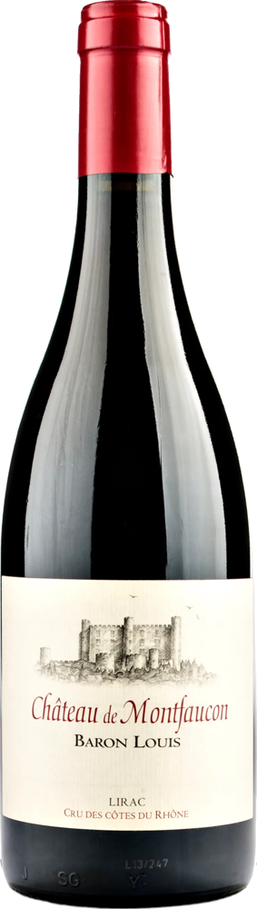2020 Baron Louis, Château de Montfaucon, Lirac bottle shot.
