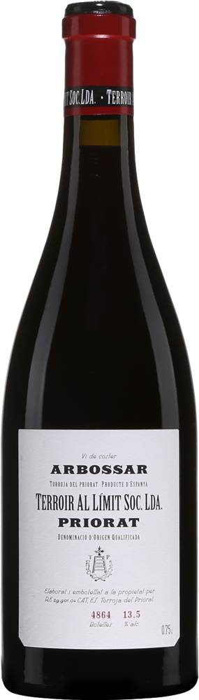 2021 L'Arbossar, Terroir Al Límit, Priorat bottle shot.