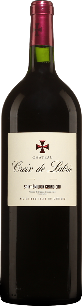 2022 Château Croix de Labrie, Saint-Emilion bottle shot.