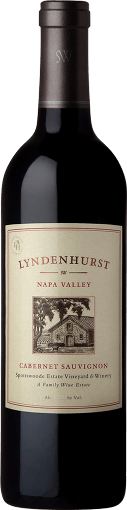 2020 Lyndenhurst Cabernet Sauvignon, Spottswoode Estate, Napa bottle shot.