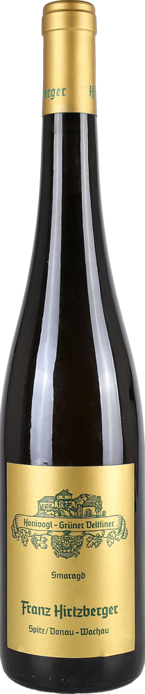 2022 Grüner Veltliner Honivogl, Smaragd, Franz Hirtzberger, Wachau bottle shot.