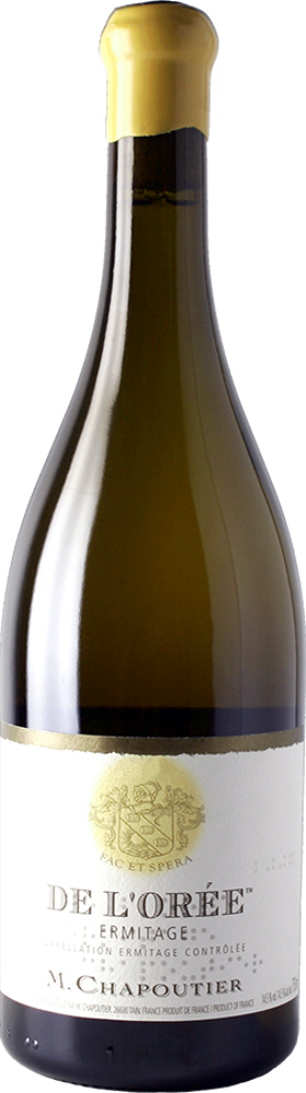 2021 Ermitage de L'Orée Blanc, Chapoutier bottle shot.