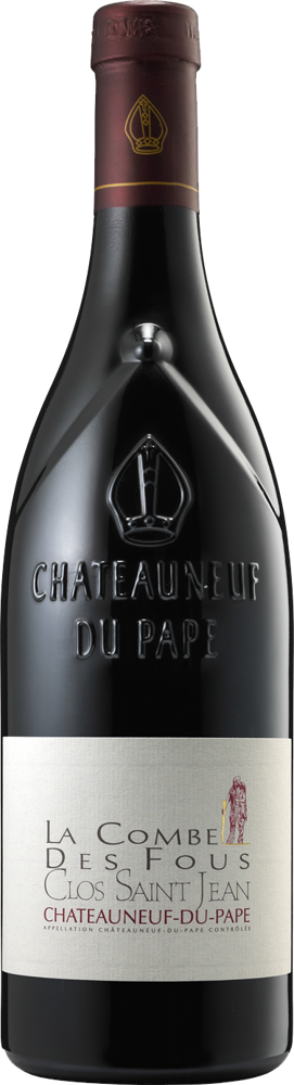2009 Châteauneuf-du-Pape, La Combe des Fous, Clos St. Jean bottle shot.