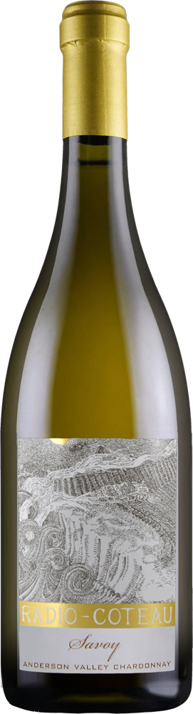 2019 Savoy Vineyard Chardonnay, Radio-Coteau, Anderson Valley bottle shot.