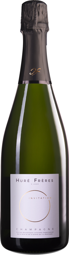 N/V Invitation Brut, Huré Frères (2019 Base Vintage) bottle shot.