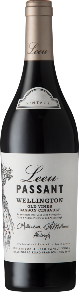 2020 Old Vines Cinsault, Leeu Passant, Wellington bottle shot.