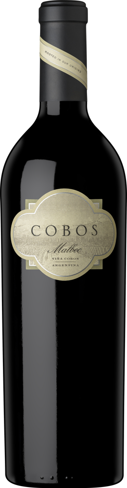 2019 Cobos Malbec, Viña Cobos, Mendoza bottle shot.