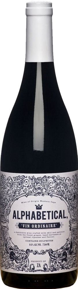 2020 Red Vin Ordinaire, Alphabetical bottle shot.