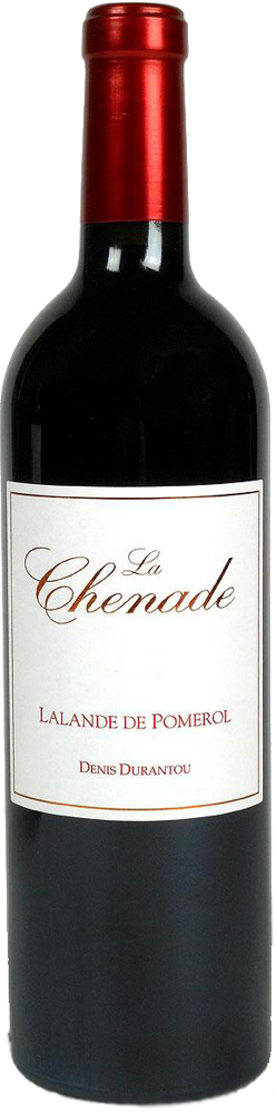 2022 La Chenade de Denis Durantou, Lalande de Pomerol bottle shot.