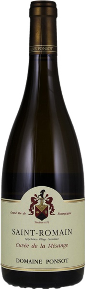 2023 Cuvée de la Mesange, Saint-Romain, Domaine Ponsot bottle shot.