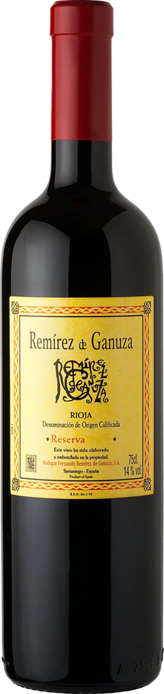 2010 Reserva, Remírez de Ganuza, Rioja bottle shot.