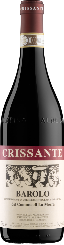 2021 Barolo del Comune di La Morra, Crissante Alessandria bottle shot.