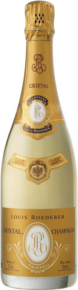 2015 Cristal, Louis Roederer bottle shot.