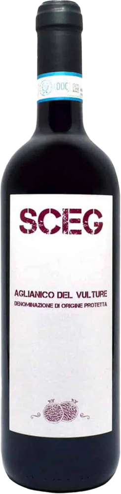 2018 Sceg Aglianico del Vulture, Elena Fucci, Basilicata bottle shot.