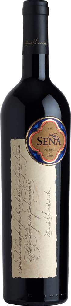 2011 Seña, Chadwick, Aconcagua Valley, Chile bottle shot.