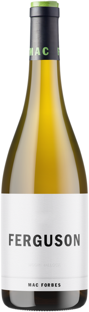 2020 Woori Yallock ‘Ferguson Vineyard’ Chardonnay, Mac Forbes bottle shot.
