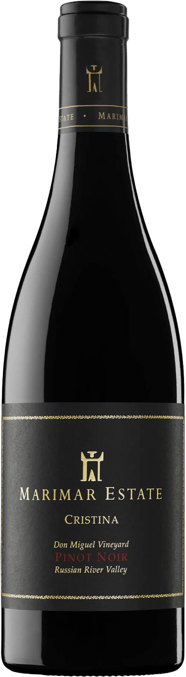 2016 Cristina Pinot Noir, Marimar Estate, Russian River Valley bottle shot.