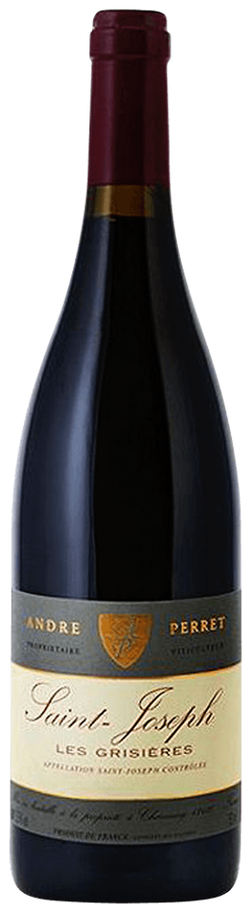 2023 Saint-Joseph Les Grisières, André Perret bottle shot.