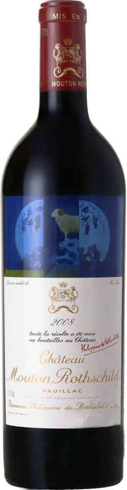 2008 Château Mouton-Rothschild, 1er Cru Pauillac bottle shot.