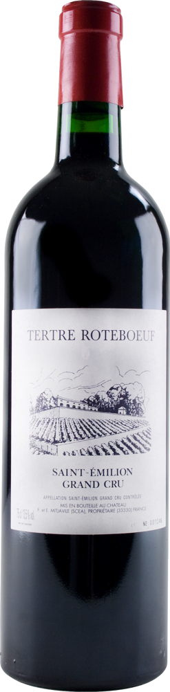2019 Château Le Tertre Rôteboeuf, Grand Cru St-Emilion bottle shot.