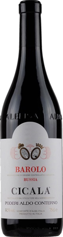 2019 Barolo Cicala, Poderi Aldo Conterno, Piedmont bottle shot.
