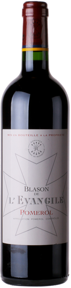 2022 Blason de l'Evangile, Pomerol bottle shot.