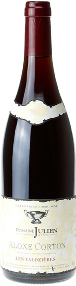 2019 Aloxe-Corton, Les Valozieres, Gérard Julien et Fils bottle shot.