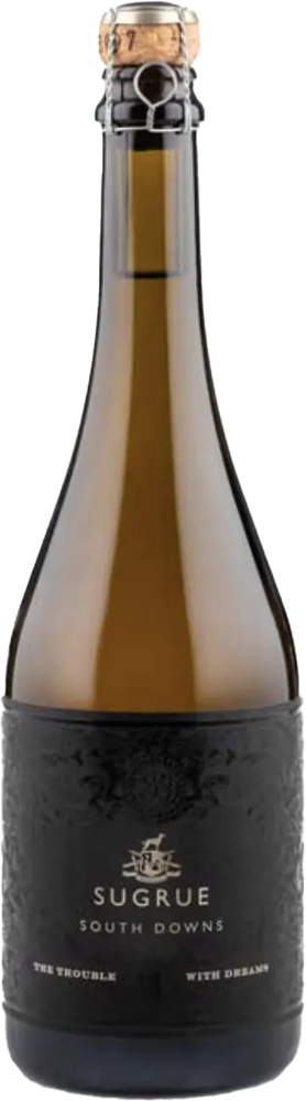 2020 The Trouble With Dreams Brut, Sugrue South Downs, Sussex bottle shot.