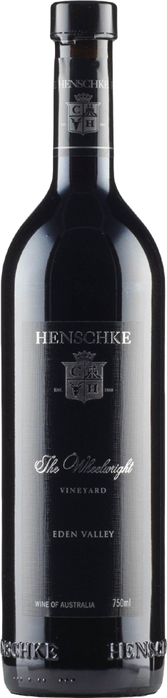 2021 The Wheelwright, Henschke, Eden Valley bottle shot.