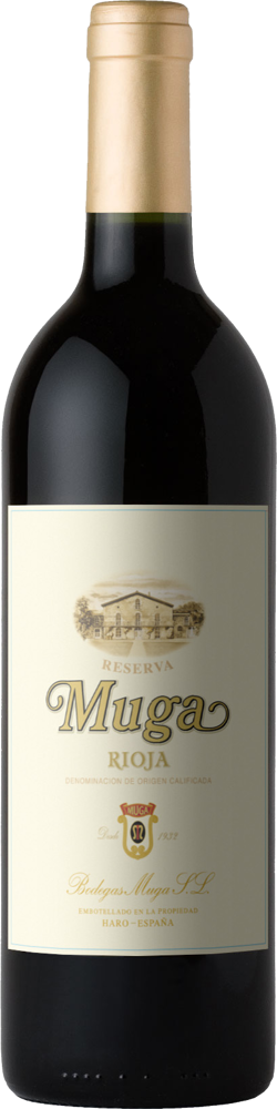 2010 Rioja Reserva, Muga, Rioja bottle shot.
