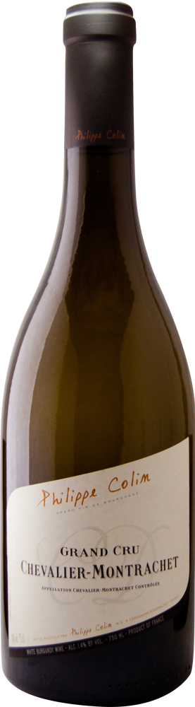 2018 Chevalier Montrachet Grand Cru, Domaine Philippe Colin bottle shot.