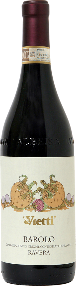 2018 Barolo Ravera, Vietti bottle shot.