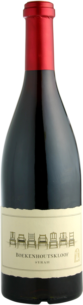 2022 Syrah, Boekenhoutskloof, Franschhoek bottle shot.
