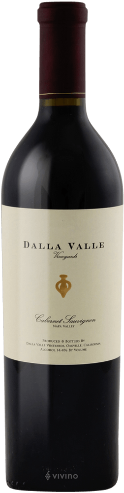 2019 Cabernet Sauvignon, Dalla Valle, Napa bottle shot.