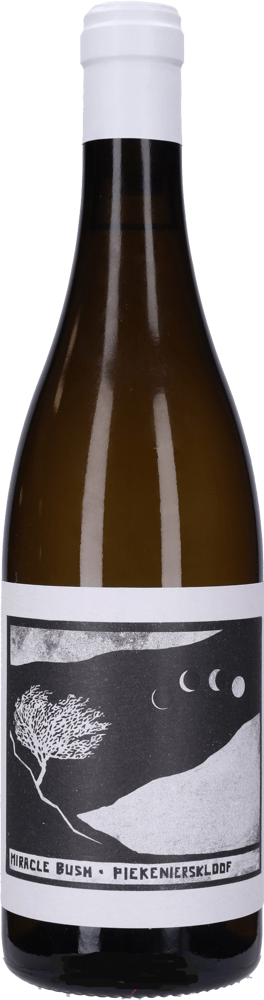 2021 Miracle Bush White, Swartberg Wingerde, Piekenierskloof bottle shot.