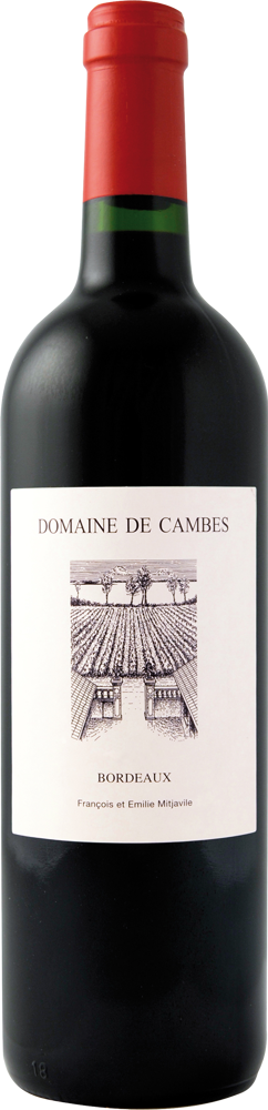 2019 Domaine de Cambes, Bordeaux bottle shot.