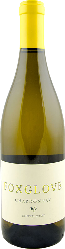 2018 Chardonnay, Foxglove, Central Coast bottle shot.