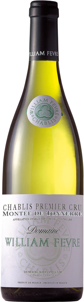 2023 Chablis 1er Cru Montée de Tonnerre, William Fèvre bottle shot.