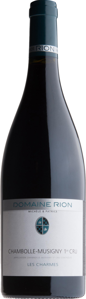 2023 Chambolle-Musigny 1er Cru Les Charmes, Domaine Michèle et Patrice Rion bottle shot.