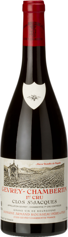 2011 Gevrey-Chambertin 1er Cru Clos-St-Jacques, Armand Rousseau bottle shot.