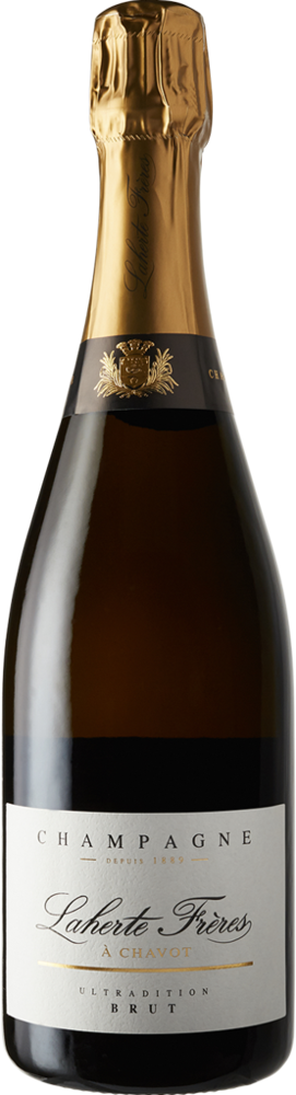 N/V Ultradition, Laherte Frères (2020 base vintage) (disgorged March 2023) bottle shot.