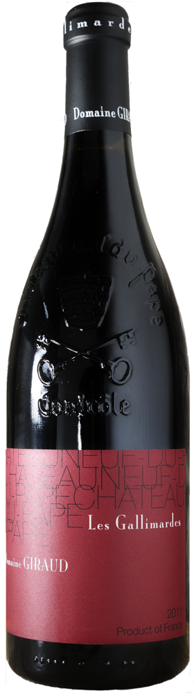 2017 Châteauneuf-du-Pape, Les Gallimardes, Domaine Giraud bottle shot.