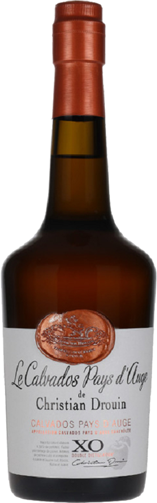 Calvados XO, Pays d'Auge, Christian Drouin bottle shot.