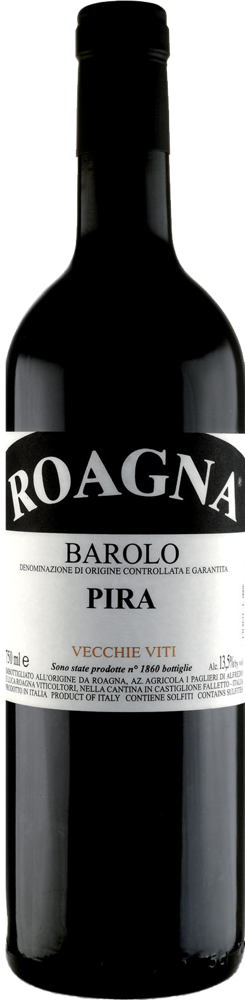 2017 Barolo La Pira Vecchie Viti, Roagna bottle shot.