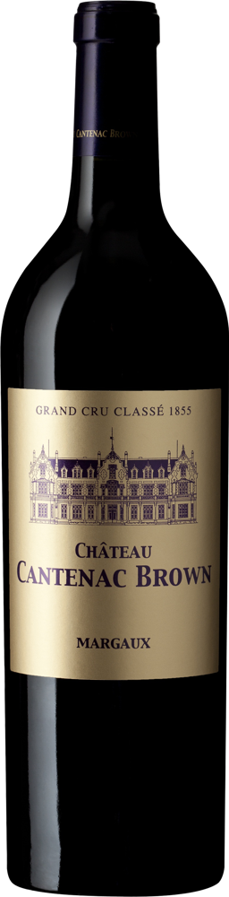 2016 Château Cantenac Brown, Margaux bottle shot.