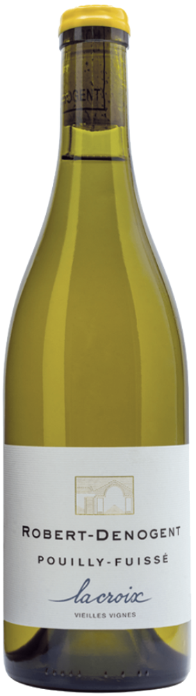 2022 Pouilly-Fuissé La Croix Vieilles Vignes, Domaine Robert-Denogent bottle shot.