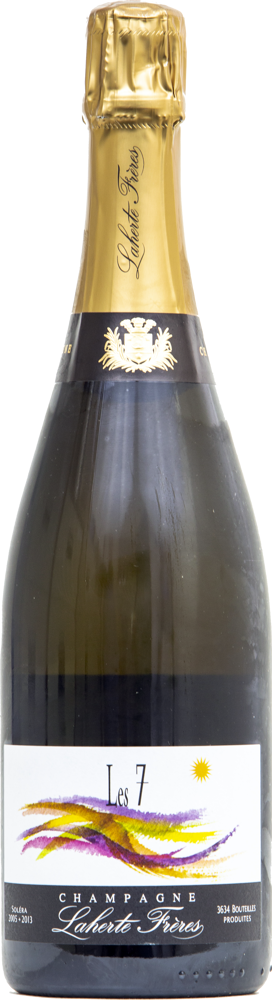 N/V Les 7 Extra Brut, Laherte Frères bottle shot.