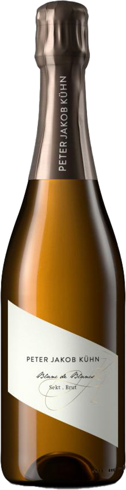 2019 Blanc de Blancs Brut, Weingut Peter-Jakob Kühn bottle shot.