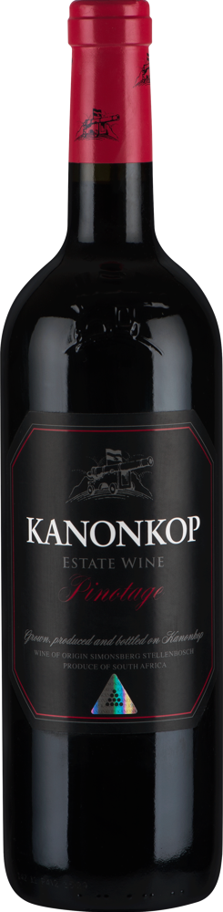 2021 Black Label Pinotage, Kanonkop, Stellenbosch bottle shot.