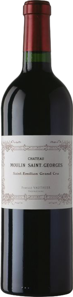 2022 Château Moulin St-Georges, Grand Cru St-Emilion bottle shot.